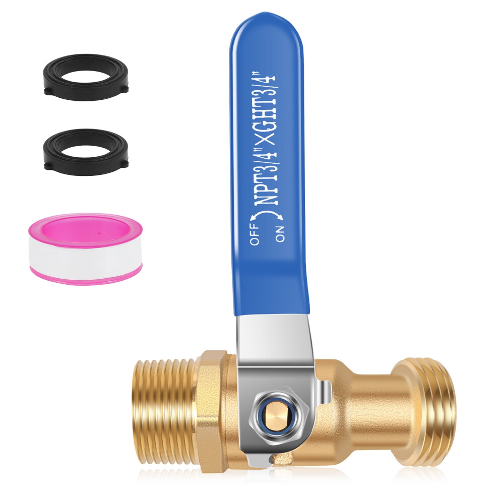 3/4" Npt Male Hose Bib With 3/4" Male Ght Threads Heavy 913466460199