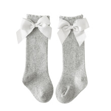 Chaussettes mi-mollet unies pour bébés filles