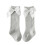 Chaussettes mi-mollet unies pour bébés filles 1