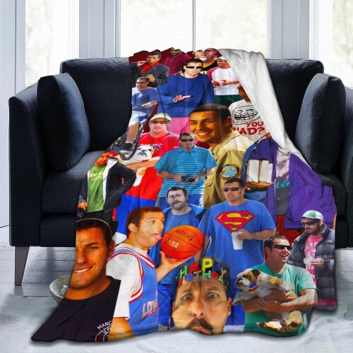 Manta de flanela Adam Sandler 60x50 polegadas preta