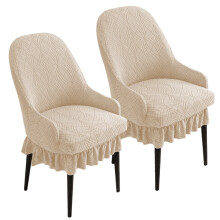 Capa para cadeira de jantar estilo Wingback com ajuste elástico