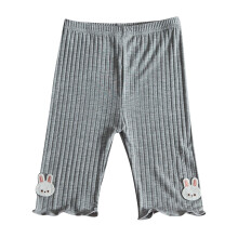 Short d'été mi-long pour filles AVTOIFY, motif lapin, gris foncé.