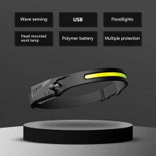 LOOPSUN LED Cycling Headlight USB Rechargeable 1 Pack