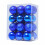 WICVIK blue Christmas balls 3cm 24 pcs 2