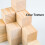 Wooden cubes square blocks 2x2x2 cm 10 pieces 3