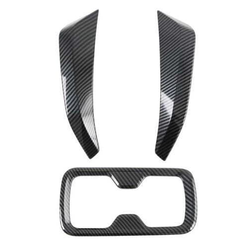 1set Water Cup Holder Protector Frame&Center Console Instrument Panel Decor Cover for  Navara NP300 2016-2019