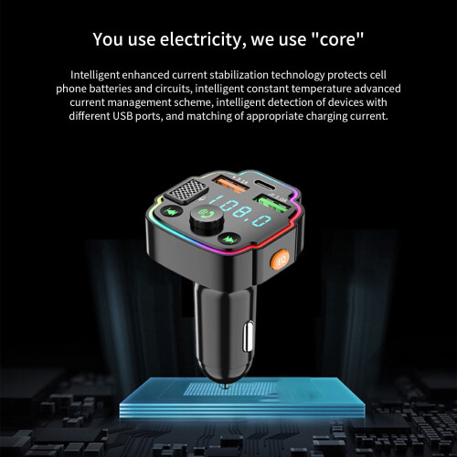 Car FM Transmitter with Bluetooth 5.0 and MP3 Player 2