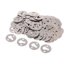 Metalen ronde plankdragers met sleutelgatbevestiging, 5 stuks