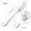 Stainless Steel Fork with Word Pattern 2 pcs 200x24mm 2