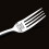 Stainless Steel Fork with Word Pattern 2 pcs 200x24mm 3