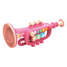 Pedagogiske orkesterinstrumentleker for barn, musikalske opplysningsleker for barn, blåseinstrument, trompet (alder 6+, uten AA-batterier)
