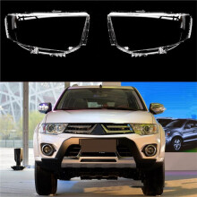 Headlight Shell Lamp Shade Transparent Lens Cover Headlight Cover for Pajero Sport 2013-2015