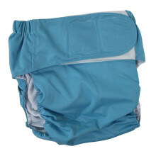 Couches-culottes lavables réutilisables pour adultes, bleues, lavables