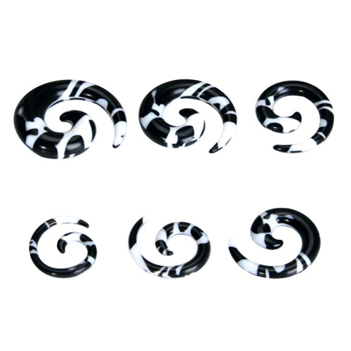 Spiral Ear Stretcher Taper Plug Tunnel6Sizes