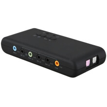 USB 2.0 7.1 Sound Card with 6206 Chipset 8-Channel DAC