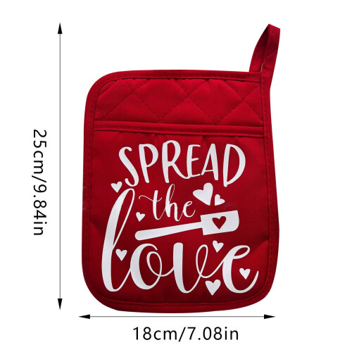 Oven Gloves Decorative Baking Set 2 Pairs 1