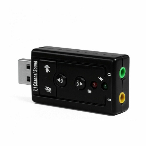 USB 2.0 External 7.1 Channel Virtual Audio Sound Card