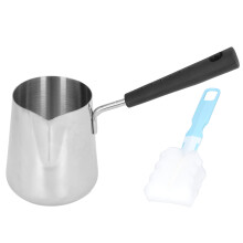 Chauffe-beurre Ailao Mini cafetière en acier inoxydable 350 ml avec bec verseur, idéal pour faire fondre le beurre