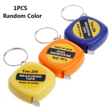 Mini keychain steel tape measure 1 meter