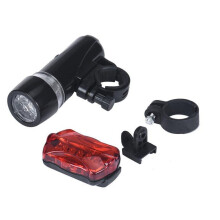 LOOPSUN LED bicycle front and rear light set 5-pack