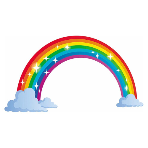 Rainbow Wall Decals for Kids' Nursery Room Vinyl Stickers 1