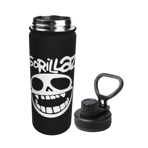 Gorillaz Μονωμένο Μπουκάλι Νερού18OZ από Ανοξείδωτο Ατσάλι Αθλητικό Βραστήρα Φορητό 1