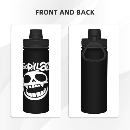 Gorillaz Μονωμένο Μπουκάλι Νερού18OZ από Ανοξείδωτο Ατσάλι Αθλητικό Βραστήρα Φορητό 2