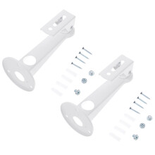 TV Mount Bracket for Security Camera 2 pcs White Steel