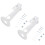 TV Mount Bracket for Security Camera 2 pcs White Steel 1