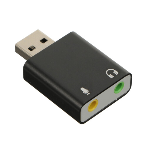 USB Sound Card Portable Stereo External Audio Adapter