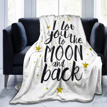 Love Soft Flannel Fleece Throw Blanket 40" x 50" White Gold