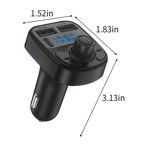 Car MP3 Player with USB Bluetooth Voltage Monitor 2