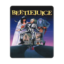 Beetlejuice egérpad varrott széllel, csúszásgátló gumi talppal, mosható lycra anyagból, számítógépekkel és laptopokkal kompatibilis,