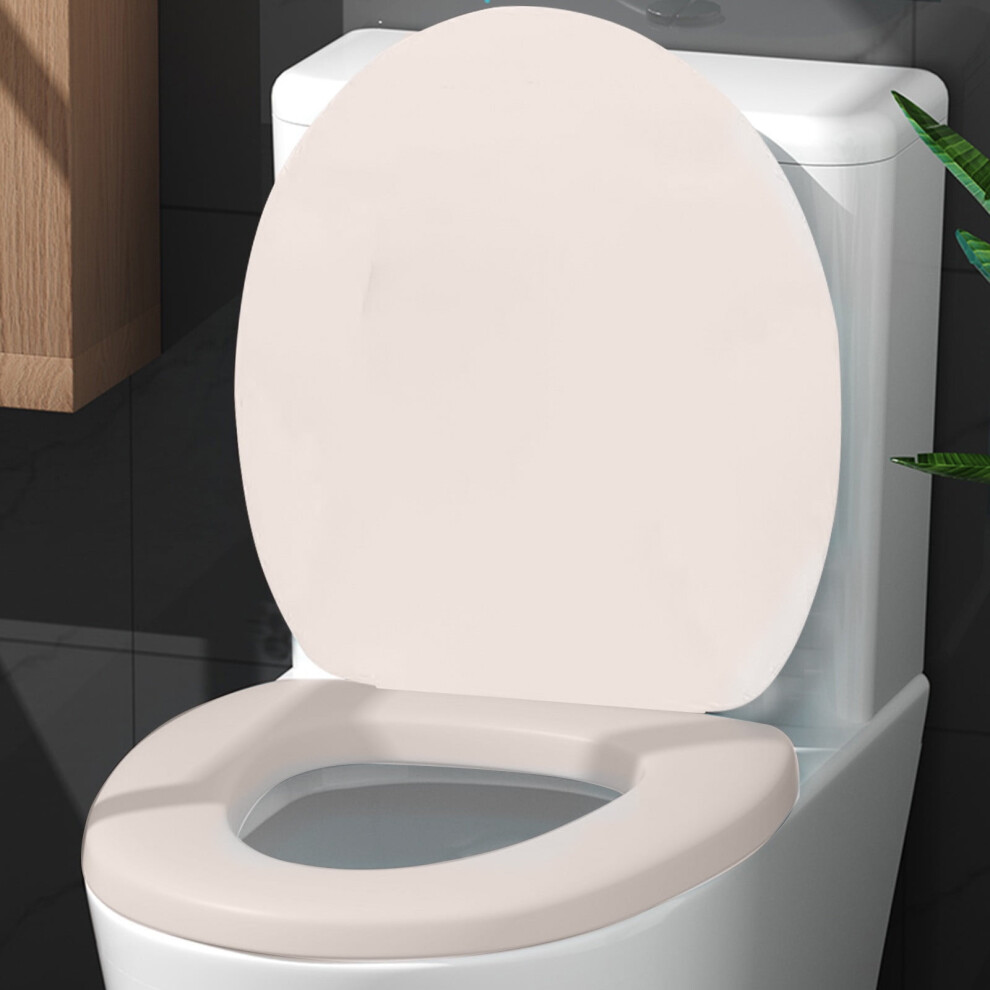 Round Plastic Toilet Seat With Soft Close And Quick Release 900881897471