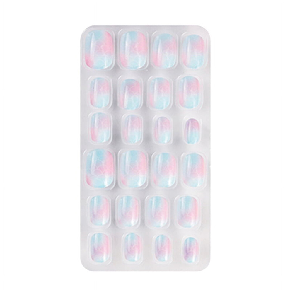 Christmas press-on nails for kids, 24 pcs, short