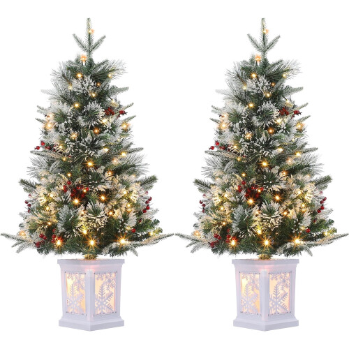 WhizMax pre-lit tabletop Christmas tree 3ft with 78 warm