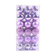Light Purple Christmas Ball Ornaments 36 pcs 40mm