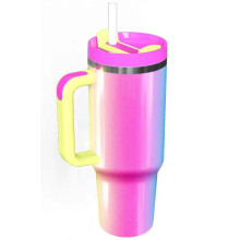 Meoky stainless steel tumbler 40 oz insulated with handle