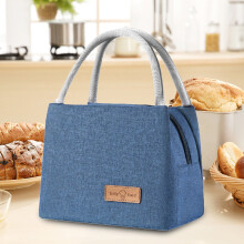 Avtoify isolierte Lunchtasche, marineblau, wiederverwendbare Thermotasche