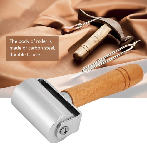 Leather Press Edge Roller 60mm Electroplated Craft Tool 1