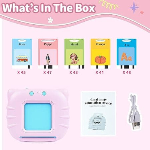 Swedish Flashcards Alphabet Numbers 224 Cards 1