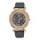 Stainless Steel Analog Quartz Watch with Leather Band 1