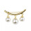 Pearl Charm Brooch with Fixed Strap Silver 8