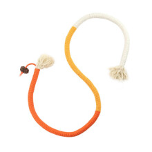 Cat Chew Rope Toy for Dental Care Orange 1 pc