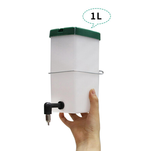 Botella de agua con bebedero automático Rabbit de 1 litro. 1