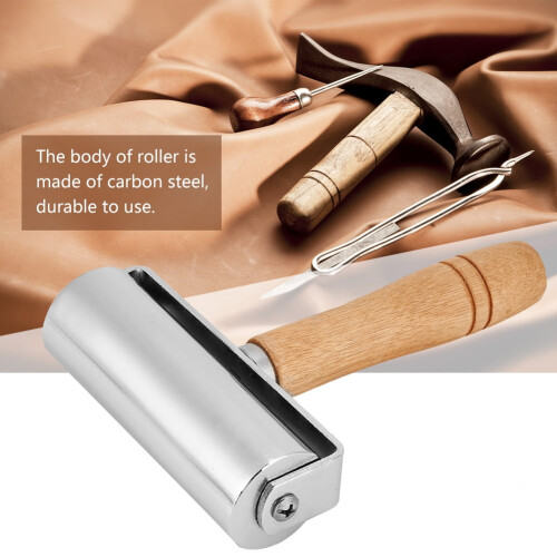 Leather Press Edge Roller 100mm Electroplated 1