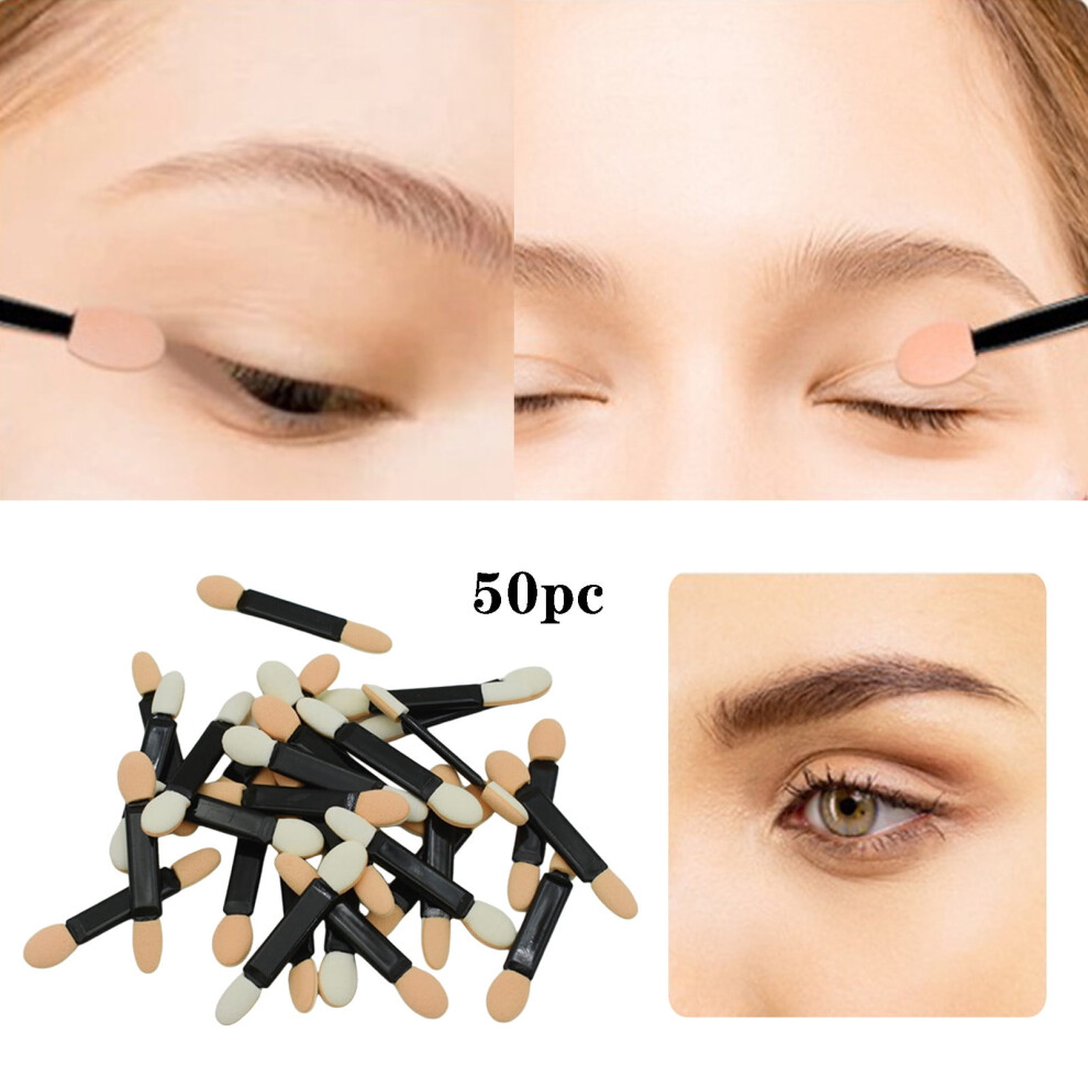 Eye Shadow Applicator Sponge Tips Dual-Sided 50 Pcs