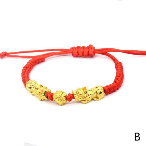 Dobbelt rød snor armbånd modesmykker 1 stk.
