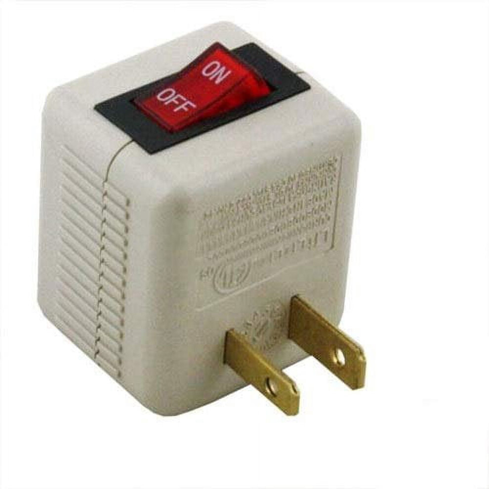 Wideskall Ac Wall Plug Switch Tap Adapter 15A 125V White 900881883450