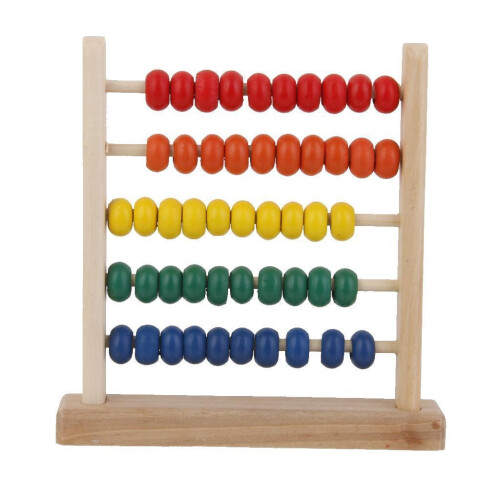 Wooden Abacus for Kids Math Learning with 50 Beads 1